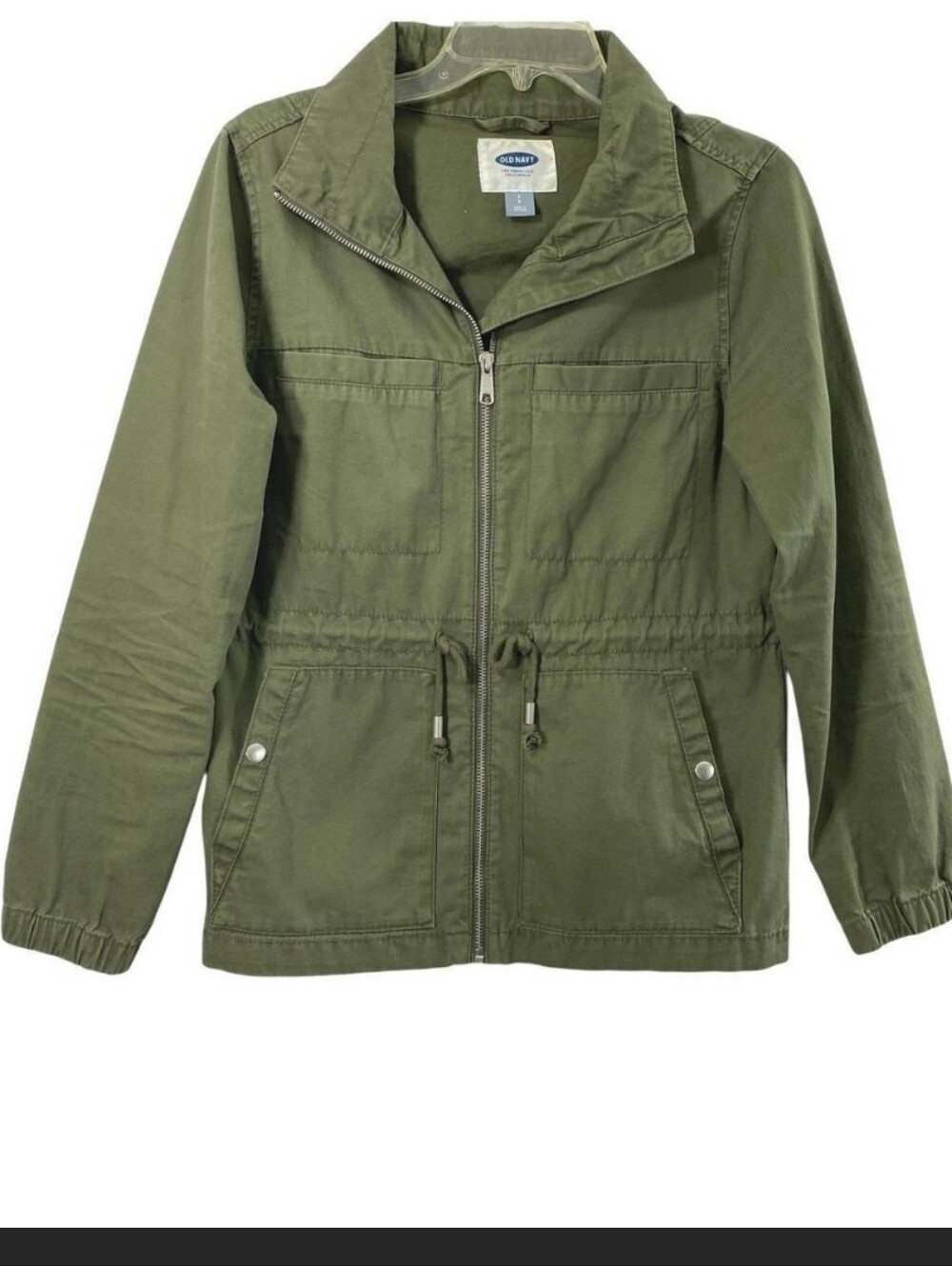 Old Navy Green Lightweight Full Zip Military Utility Field Anorak Style Jacket